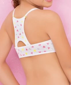 Children Formas Intimas 14650 Nenitas Girl's Vest Top 2-Pack, White/Yellow