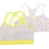 Children Formas Intimas 14650 Nenitas Girl's Vest Top 2-Pack, White/Yellow