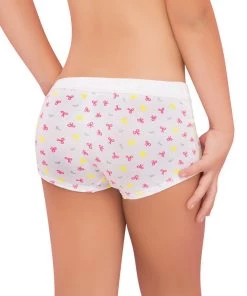 Children Formas Intimas 21650 Nenitas Girl's Short 2-Pack, White/Yellow