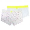 Children Formas Intimas 21650 Nenitas Girl's Short 2-Pack, White/Yellow