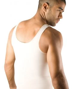 Moldeate Men's Shapewear Compression Vest, Natural For Men