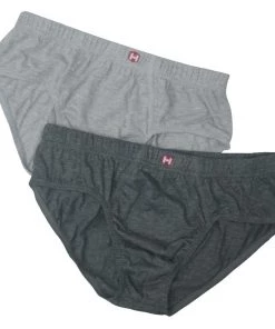 Formas Intimas 90005 Hispano Men's Brief 2-Pack, Light Grey/Dark Grey
