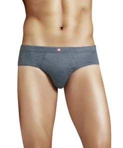 Formas Intimas 90005 Hispano Men's Brief 2-Pack, Light Grey/Dark Grey