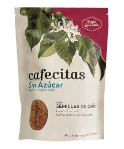 The Cantina Café Quindío Sugar Free Cafecitas Coffee Flavoured Cookies With Chía Seeds, 100g