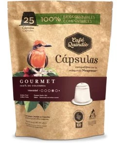 Café Quindío Export Line Gourmet Nespresso® Coffee Capsules, 25 Pack