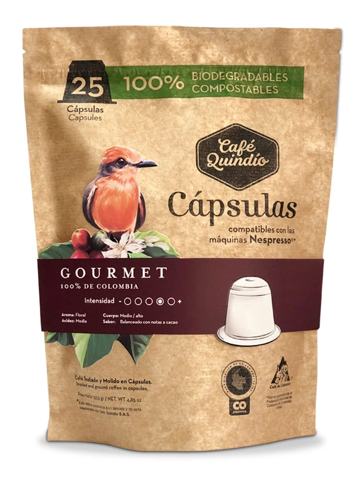 Café Quindío Export Line Gourmet Nespresso® Coffee Capsules, 25 Pack 3 Café Quindío Export Line Gourmet Nespresso® Coffee Capsules, 25 Pack