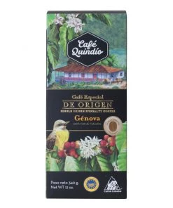 The Cantina Café Quindío 100% Colombian Génova Whole Bean Coffee, 340g Pack