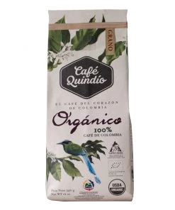 Café Quindío 100% Colombian USDA Organic Whole Bean Coffee, 340g Pack The Cantina