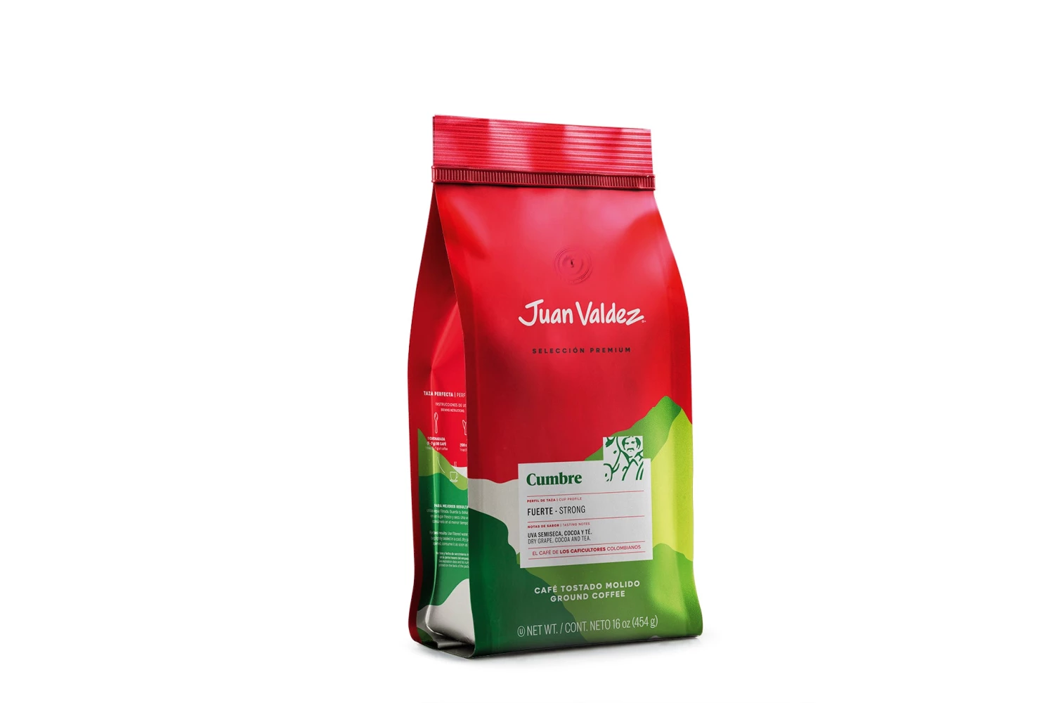 The Cantina Juan Valdez® Premium Cumbre Ground Coffee, 454g Pack 4 The Cantina Juan Valdez® Premium Cumbre Ground Coffee, 454g Pack