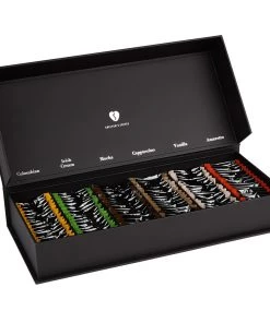 Shelton's 100% Colombin Single Origin Coffee Assorted Instant Coffee Hearts Luxury Box, 100 Box The Cantina
