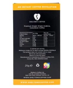 Shelton's 100% Single Origin Classic Colombian Instant Coffee Hearts, 10 Box The Cantina