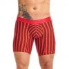 Tarrao Boxer Long Rayas 99 Microfibre Men's Underwear, Red