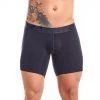 For Men Tarrao Boxer Long Fondo Enterno Cotton Men's Underwear, Black