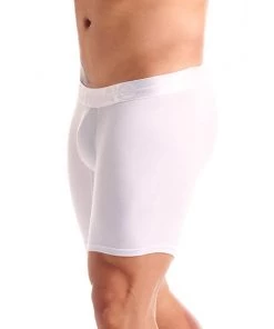 Tarrao Boxer Long Fondo Enterno Cotton Men's Underwear, White