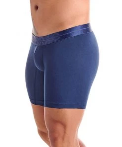 For Men Tarrao Boxer Long Fondo Enterno Cotton Men's Underwear, Dark Blue