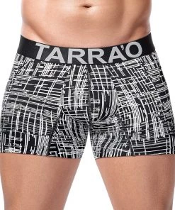 Tarrao Boxer Short Barra Microfibre Men's Underwear, Black