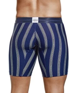 For Men Tarrao Boxer Long Pixel Microfibre Men's Underwear, Blue