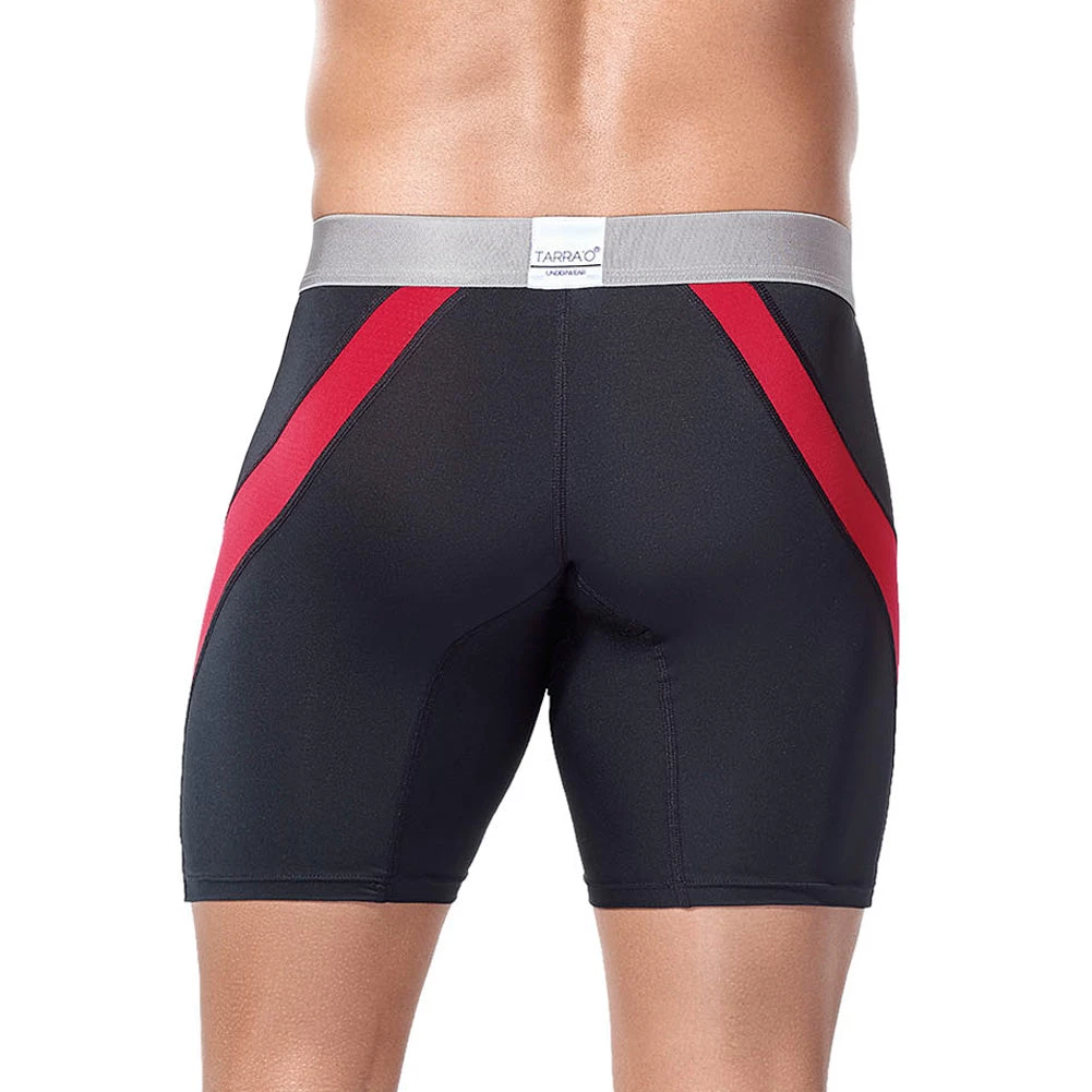 For Men Tarrao Boxer Long Otto Microfibre Men's Underwear, Black 4 For Men Tarrao Boxer Long Otto Microfibre Men's Underwear, Black