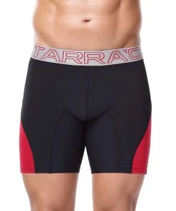 For Men Tarrao Boxer Long Otto Microfibre Men's Underwear, Black