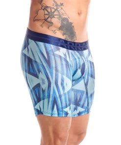 Tarrao Boxer Long Barra 28 Microfibre Men's Underwear, Blue For Men