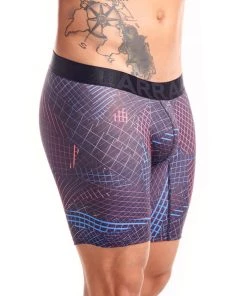 Tarrao Boxer Long Barra 30 Microfibre Men's Underwear, Blue