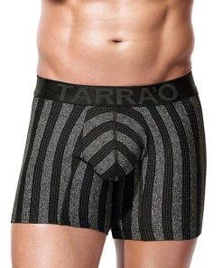 Tarrao Boxer Long Energy Microfibre Men's Underwear, Black