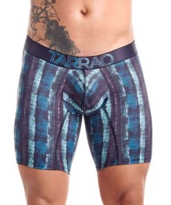 For Men Tarrao Boxer Long Élite 7 Microfibre Men's Underwear, Green