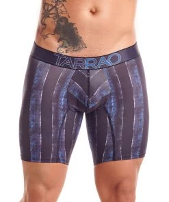 Tarrao Boxer Long Élite 7 Microfibre Men's Underwear, Blue For Men