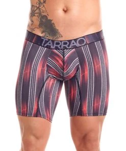 Tarrao Boxer Long Élite 8 Microfibre Men's Underwear, Red For Men