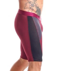 Tarrao Boxer Xtra Long Deportivo Maya Bloque Microfibre Men's Underwear, Wine Red For Men