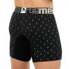 Xtremen Boxer Long Estampado Miniprint Anclas Microfibre Men's Underwear, Black For Men