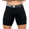 Xtremen Boxer Long Jacquard Mini Cuadros Microfibre Men's Underwear, Black For Men