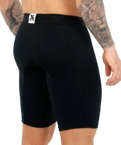 Xtremen Boxer Xtra Long Deportivo Up Microfibre Men's Underwear, Black For Men