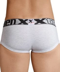 For Men Xtremen Brief Sesgado En Pinza Cotton Men's Underwear, White