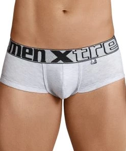 For Men Xtremen Brief Sesgado En Pinza Cotton Men's Underwear, White