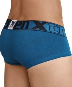 Xtremen Brief Sesgado En Pinza Cotton Men's Underwear, Petrol Blue For Men