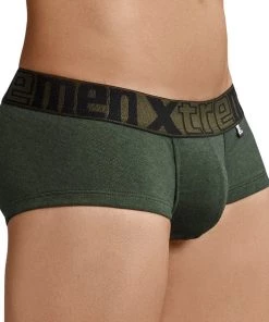 TBOSA official website 24 Xtremen Brief Sesgado En Pinza Cotton Men's Underwear, Military Green For Men